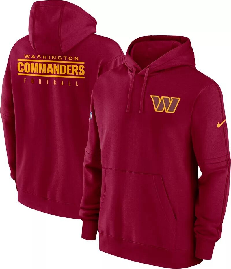 

Мужская красная толстовка с капюшоном Nike Washington Commanders 2023 Sideline Club