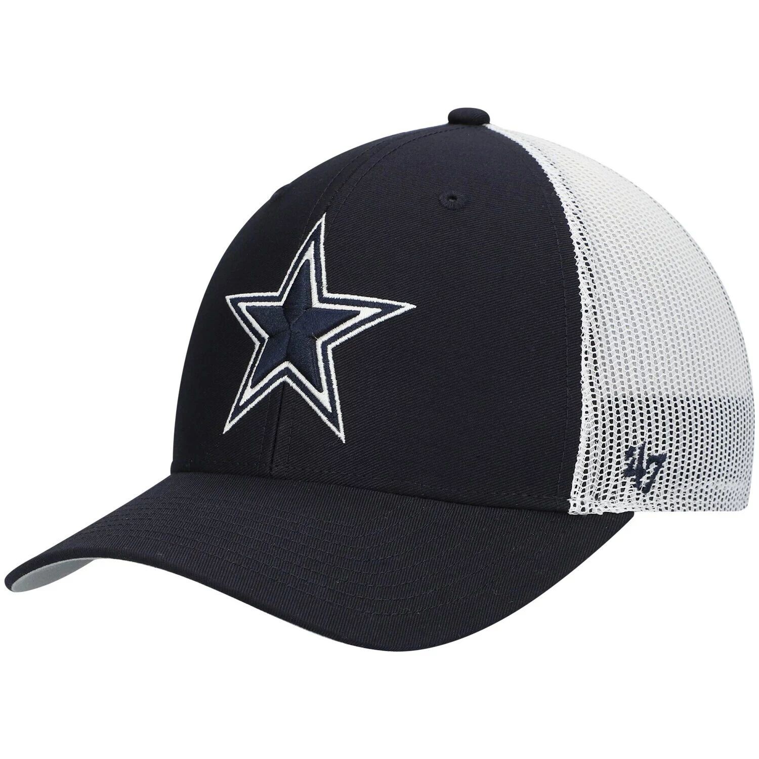 

Мужская темно-синяя/белая кепка Dallas Cowboys Trucker Snapback '47