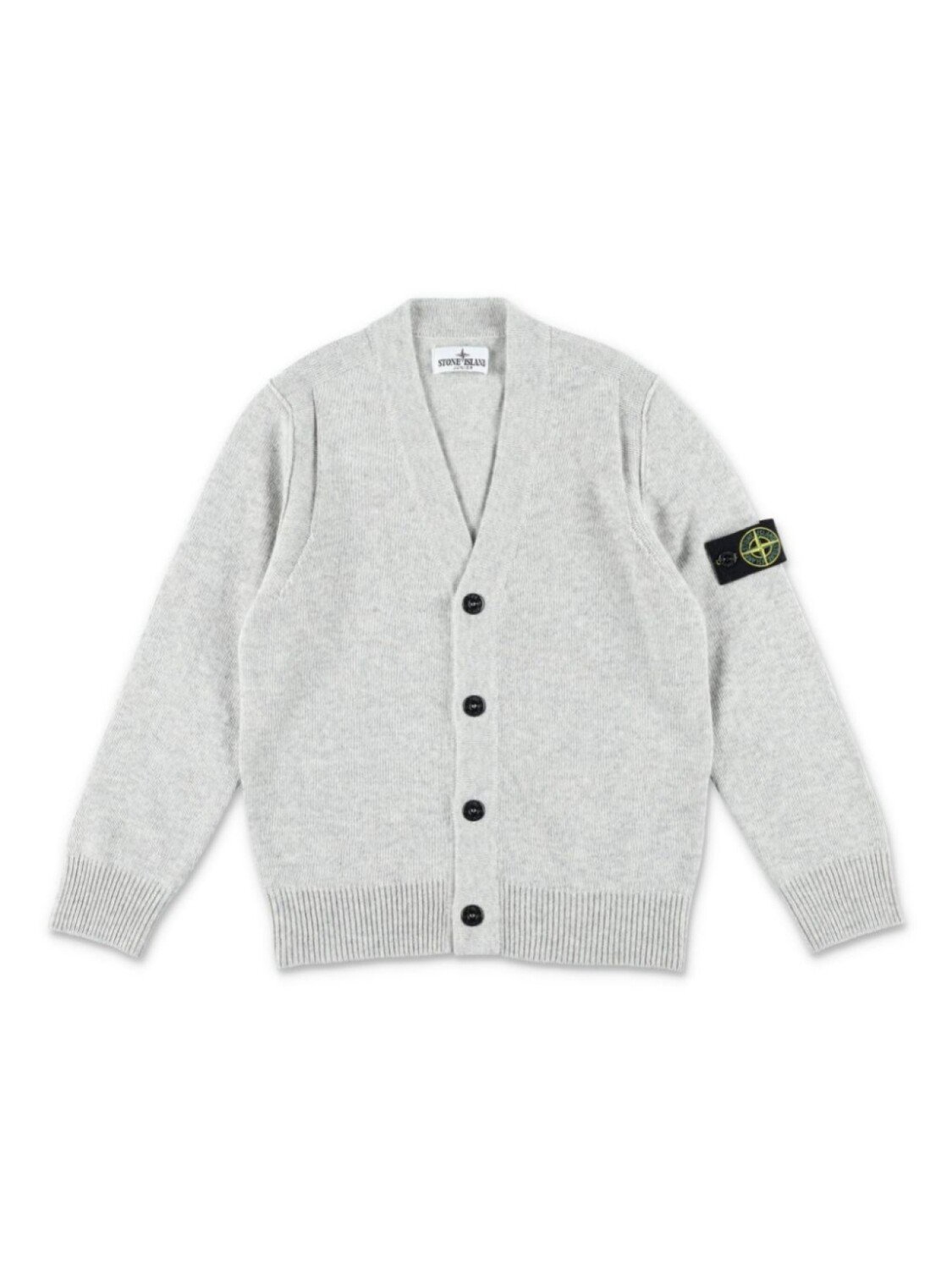 

Stone Island Junior кардиган с изображением компаса, серый