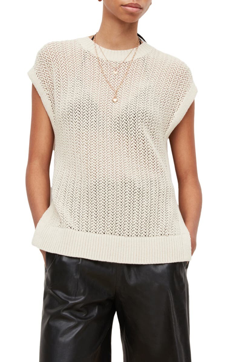 

Хлопковый свитер Zadie с короткими рукавами ALLSAINTS