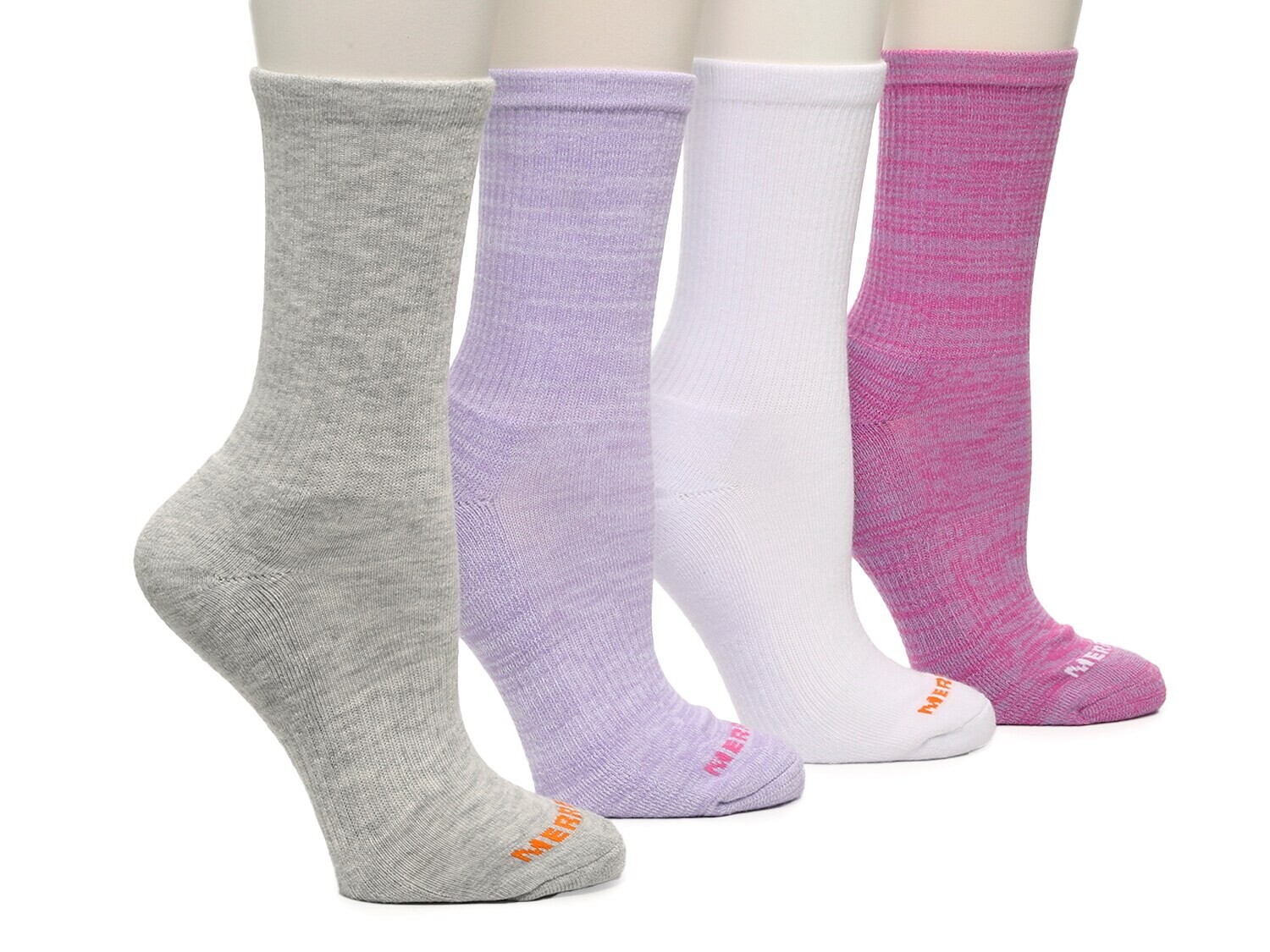 

Носки Merrell из переработанного материала 4 шт, фиолетовый/серый/белый
