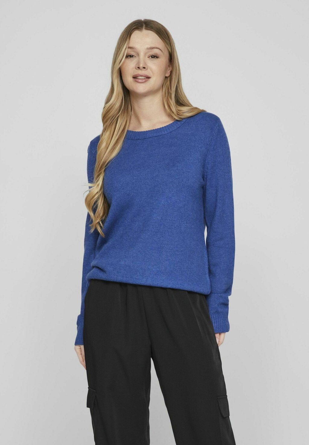 

Вязаный свитер VIRIL O-NECK L/S NOOS VILA, цвет true blue