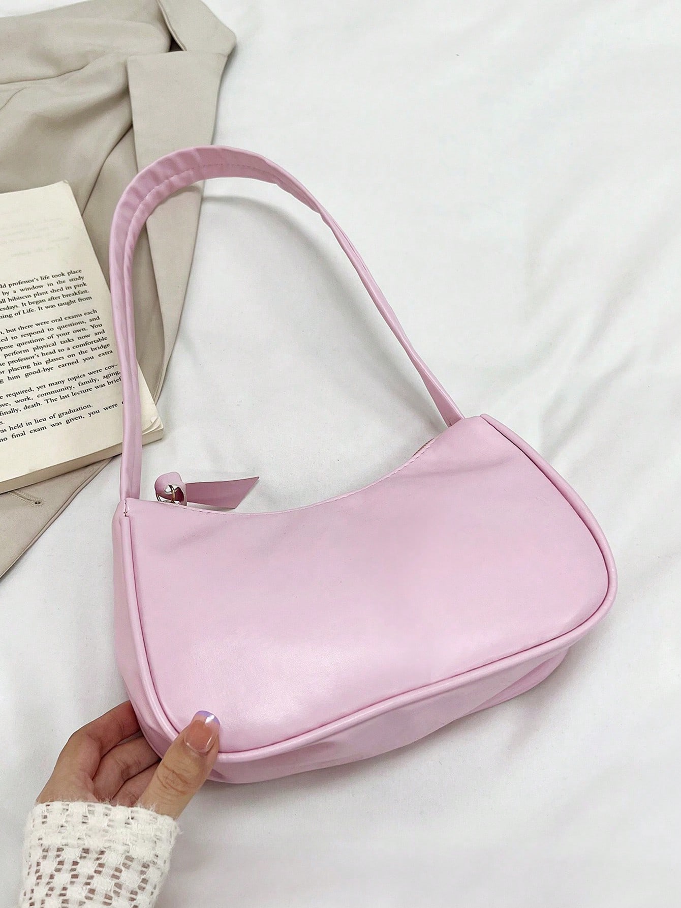 Модная сумочка в форме облака конфетного цвета, розовый