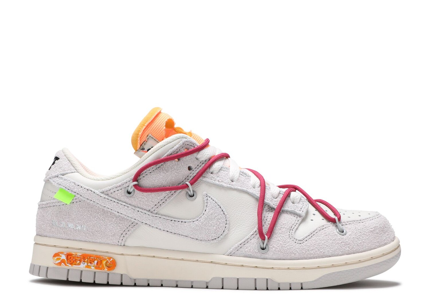 

Кроссовки Nike Off-White X Dunk Low 'Lot 35 Of 50', белый