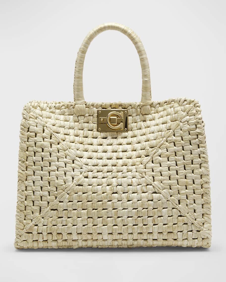 

Сумка Studio Raffia Basket с ручкой сверху Ferragamo