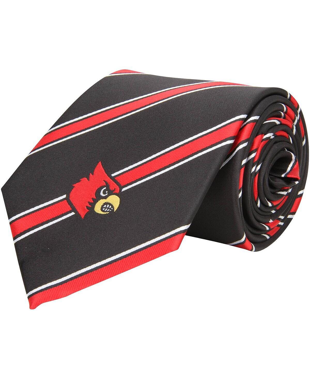 

Мужской тканый галстук в полоску из полиэстера Louisville Cardinals Eagles Wings