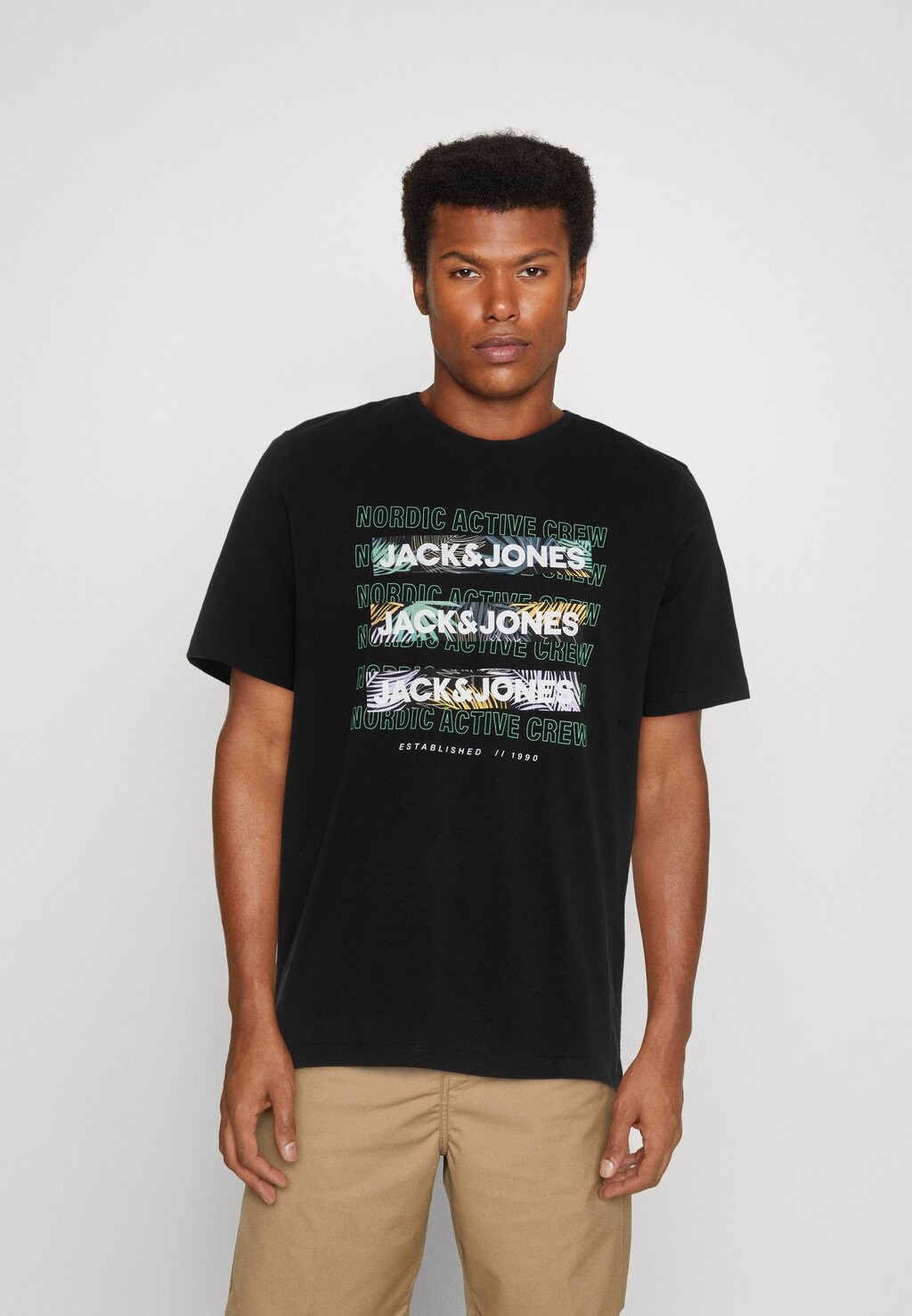 

Футболка с принтом Jack & Jones, черный