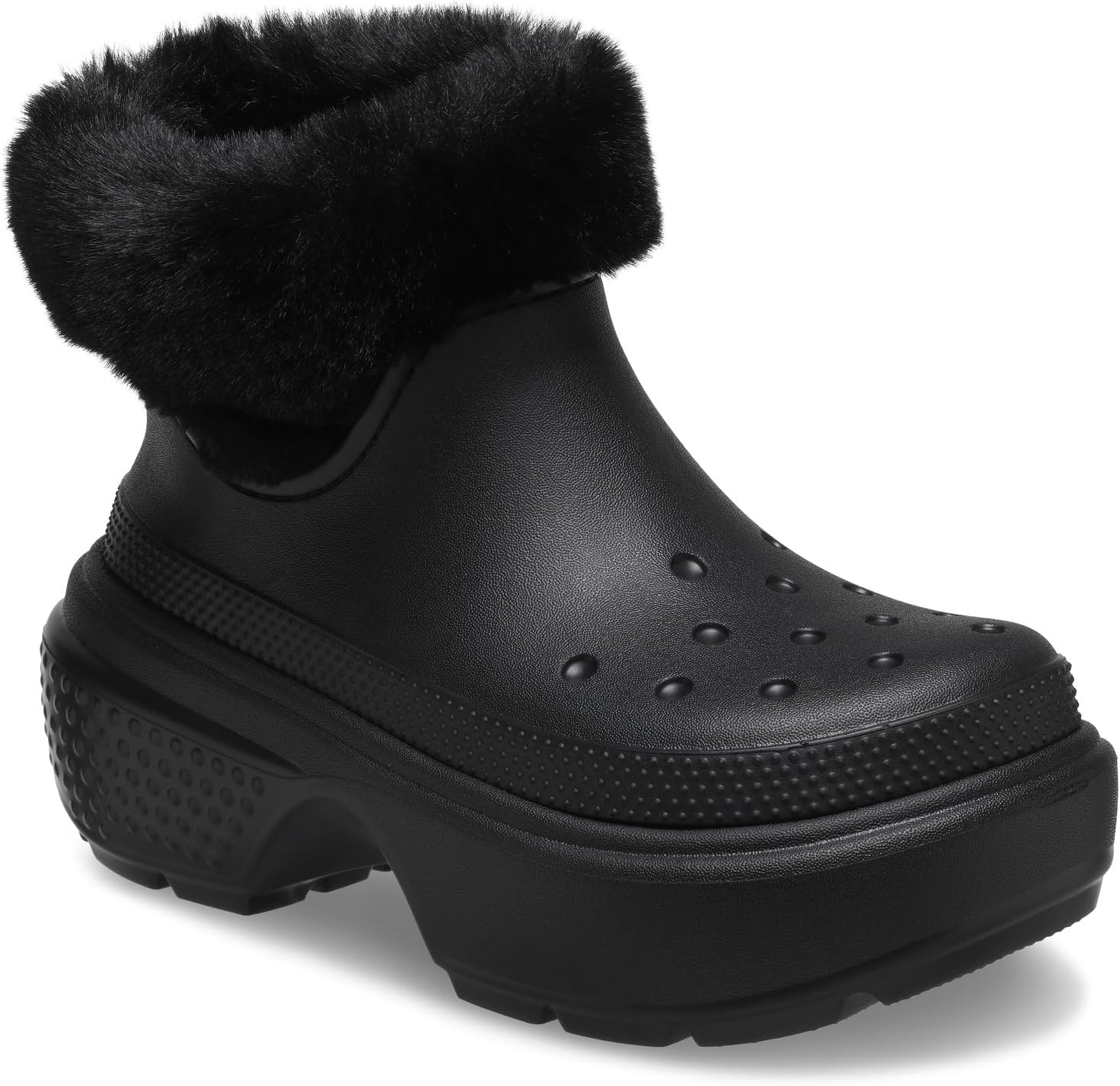 Зимние ботинки Stomp Lined Boot Crocs, черный ботинки crocs stomp lined boot цвет stucco