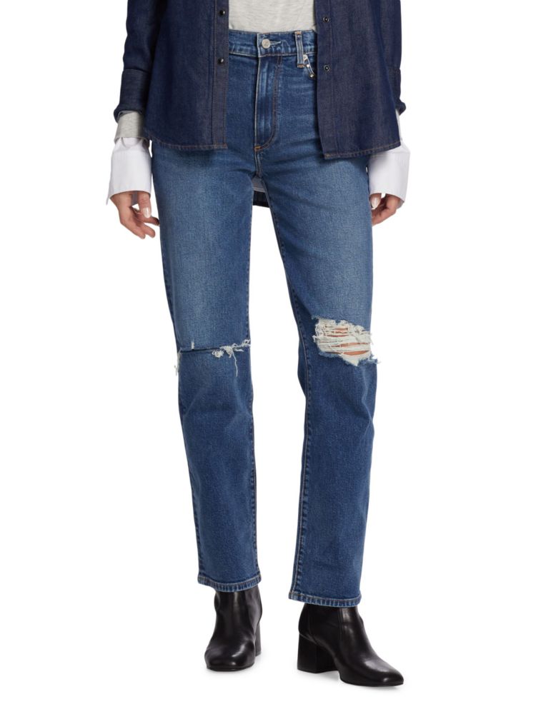 Прямые джинсы Isla со средней посадкой Le Jean, цвет Sunset Blue