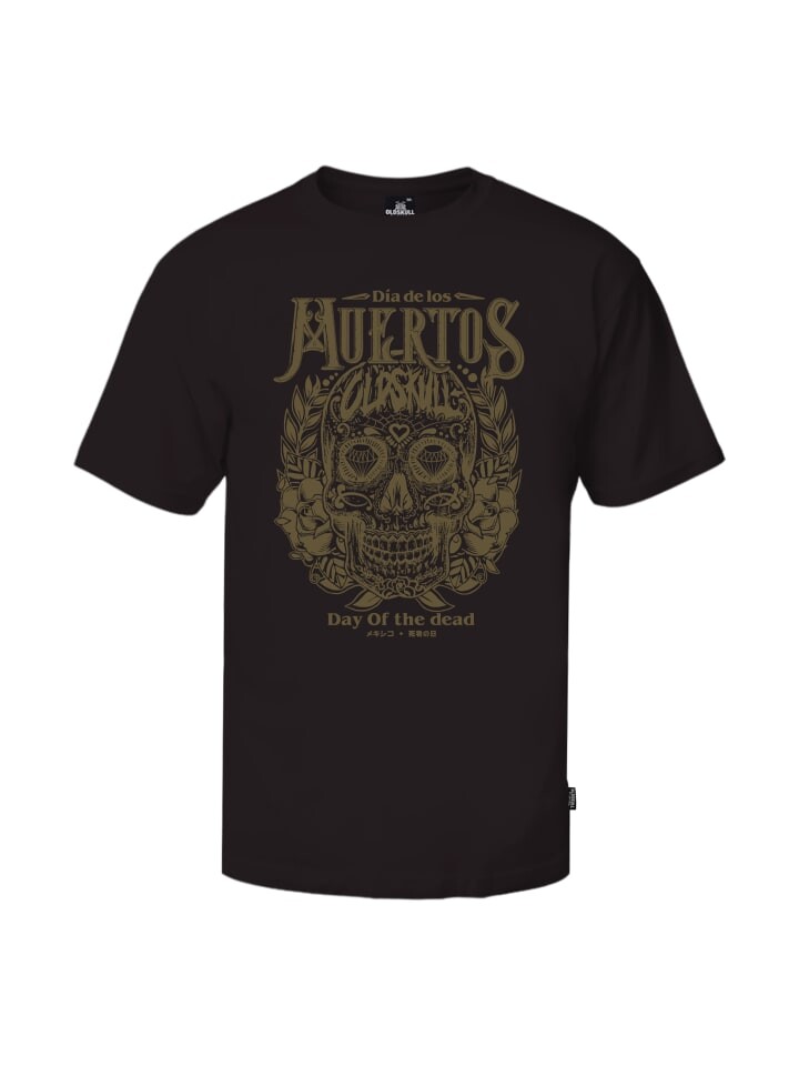 

Футболка OLDSKULL Wrldvibe Day Of The Dead Skull Graphic, черный