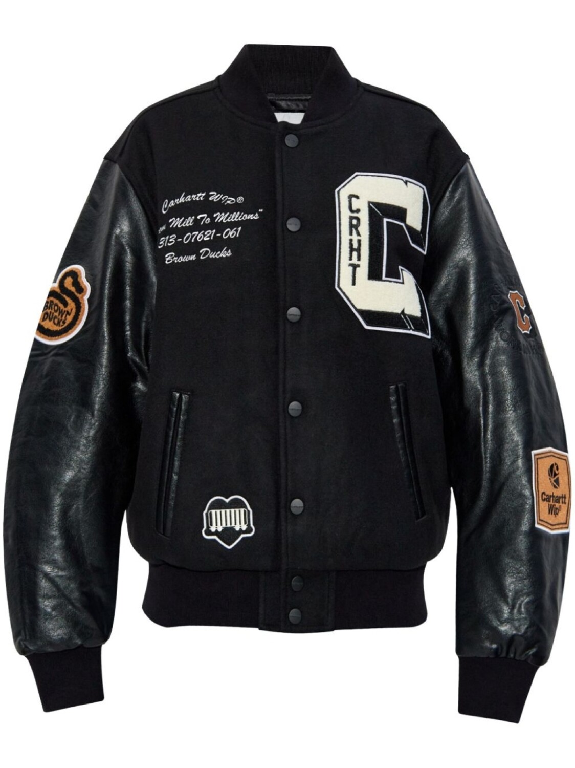 

Carhartt WIP куртка-бомбер Brown Ducks, черный