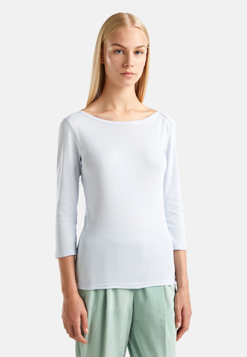 

Рубашка с длинным рукавом United Colors of Benetton, синий