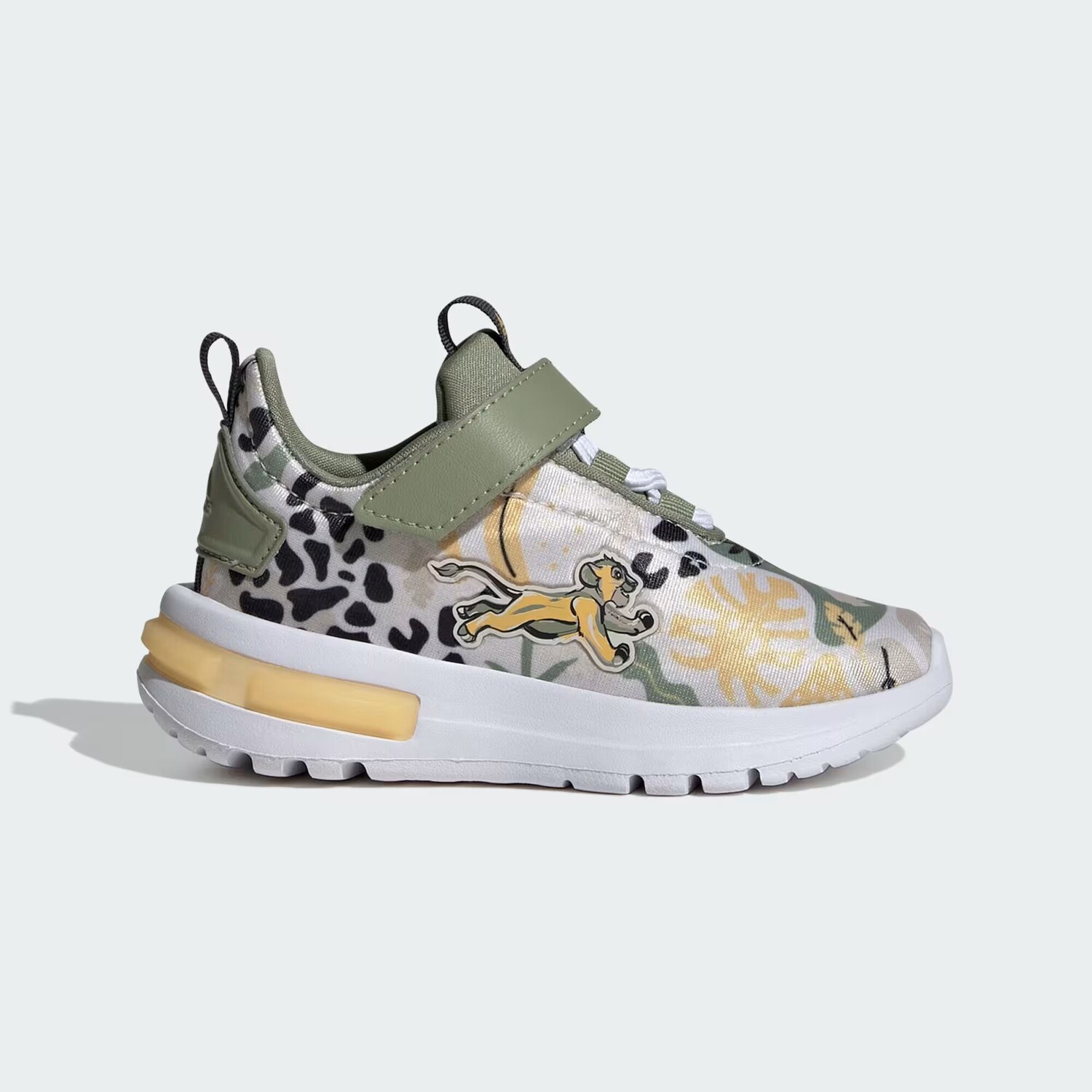 

Детские кроссовки Disney Lion King Racer TR23 Adidas, цвет Chalk White/Semi Spark/Tent Green