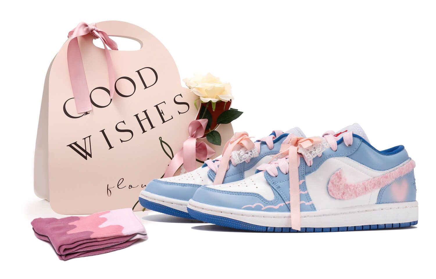 

Jordan Air Jordan 1 винтажные баскетбольные кроссовки женские, Ultra Blue/Fire Orchid