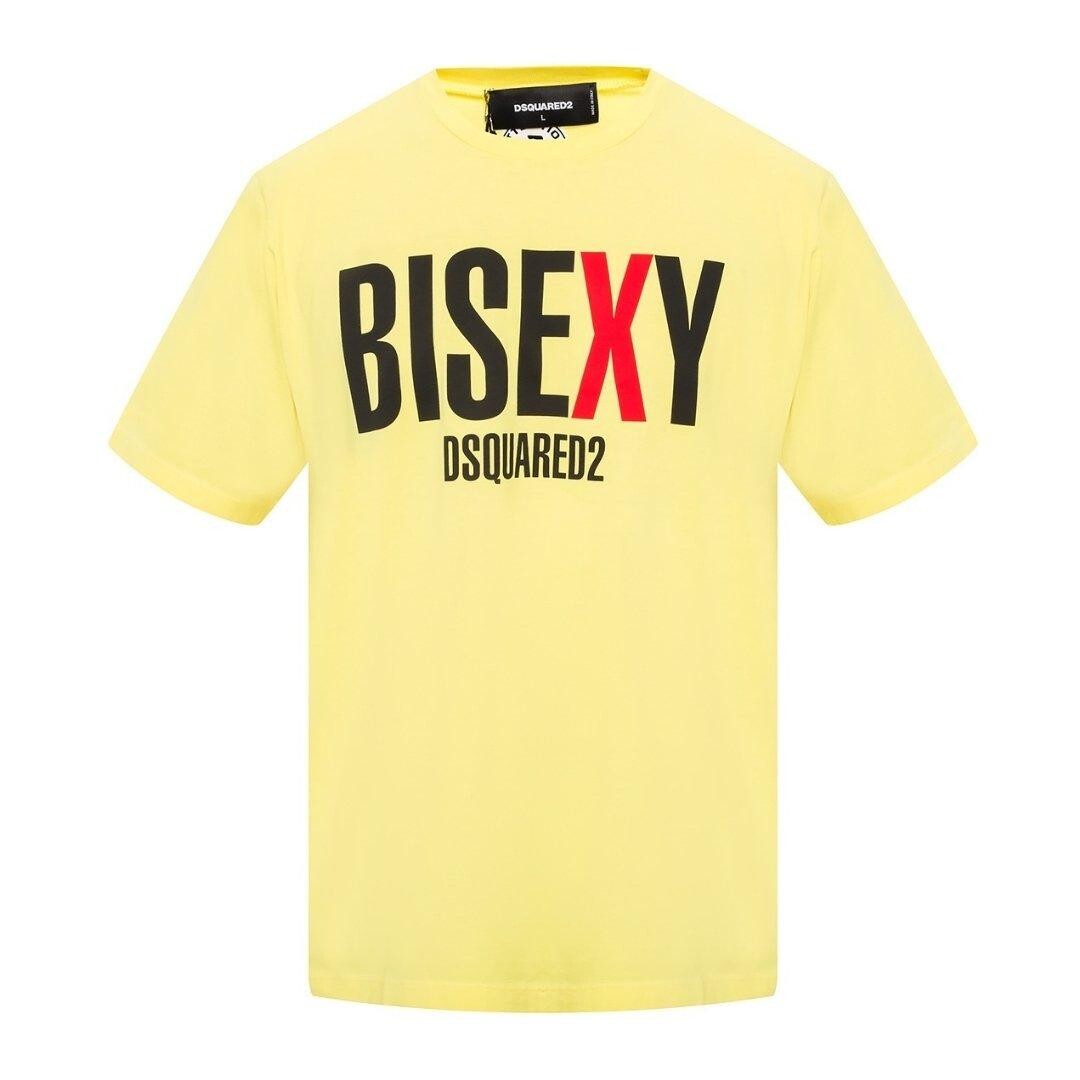 

Желтая футболка с логотипом Oversize BiSexy Dsquared2, желтый