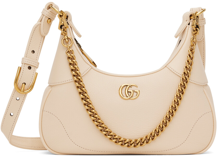 

Бежевая маленькая сумка через плечо Aphrodite Gucci