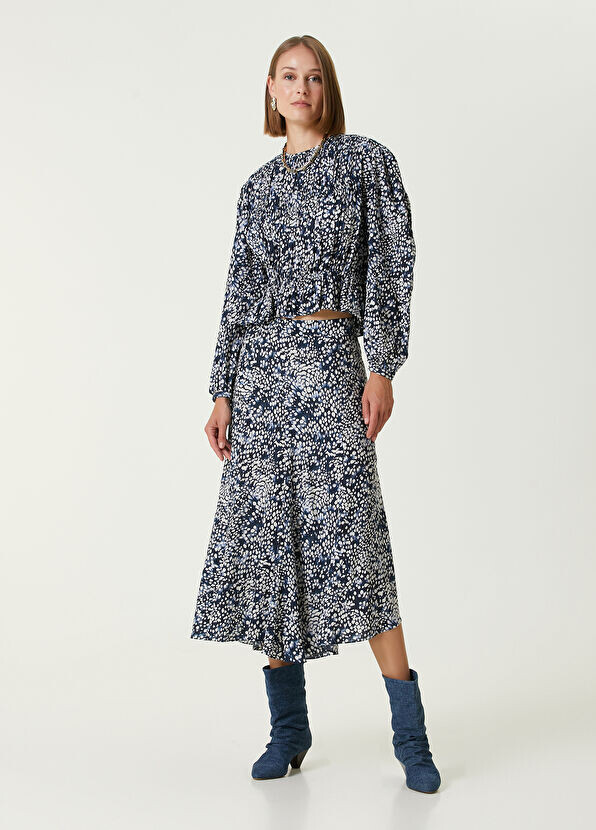 

Шелковая юбка миди Isabel Marant, белый