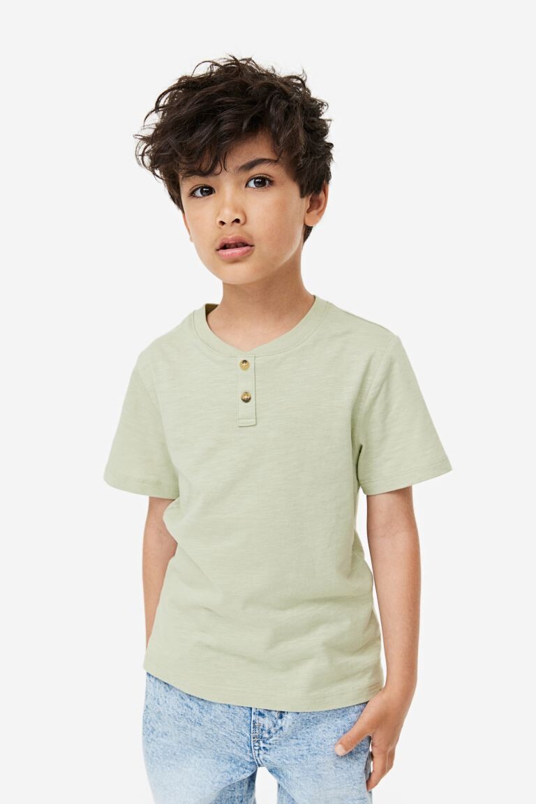 

Хлопковый топ с круглым вырезом H&M