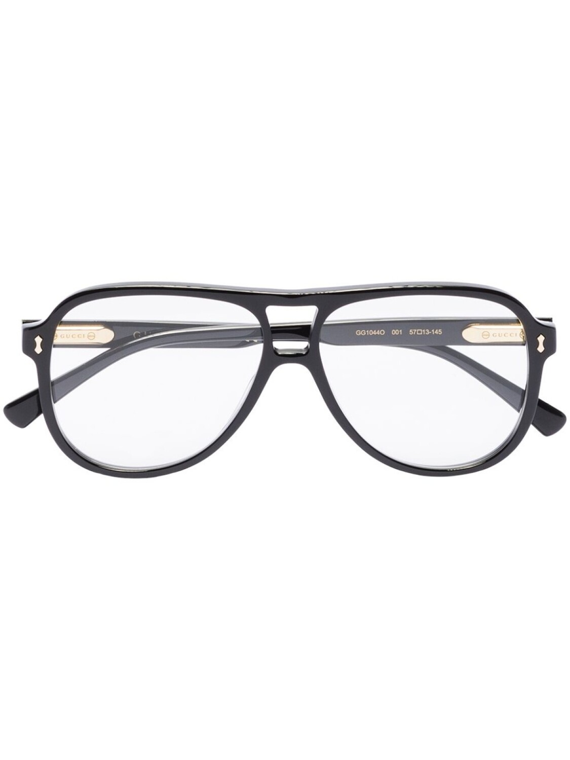 

Очки-пилоты с прозрачными линзами Gucci Eyewear, черный