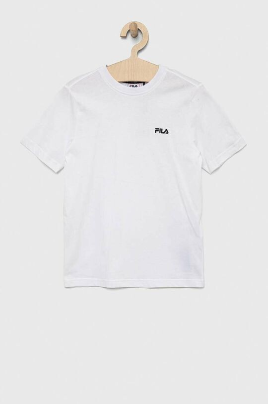 

Детская хлопковая футболка Fila, белый