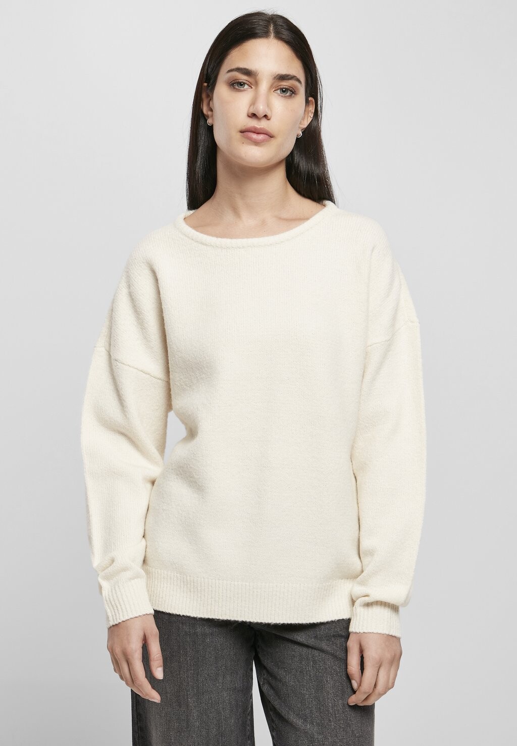 

Трикотаж стежка Urban Classics CHUNKY FLUFFY, бело-песочный, Бежевый