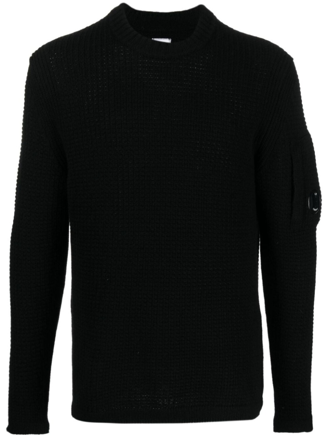 

Джемпер вафельной вязки с линзами от CP Company C.P. Company, черный