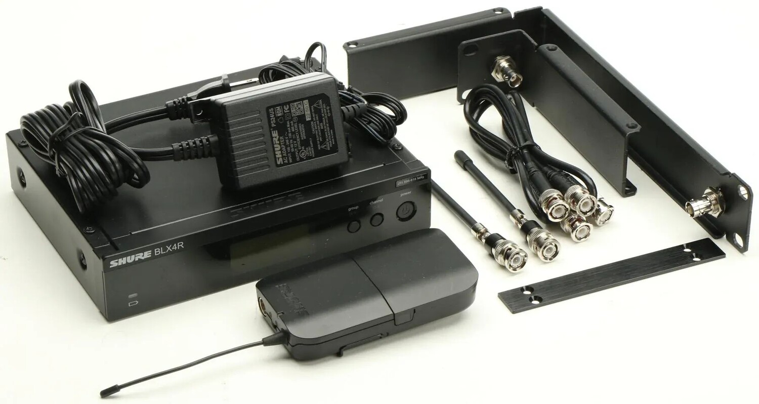 

Беспроводная головная микрофонная система Shure BLX14R/MX53 — используется ремешок J11