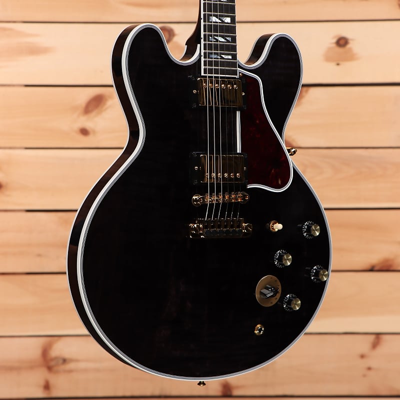 Электрогитара Gibson B.B. King Lucille Legacy - Transparent Ebony - CS301972 - PLEK'd epiphone bb king lucille sem hollow черный включая жесткий футляр x5503 b b king lucille sem hollow black incl hard case x5503