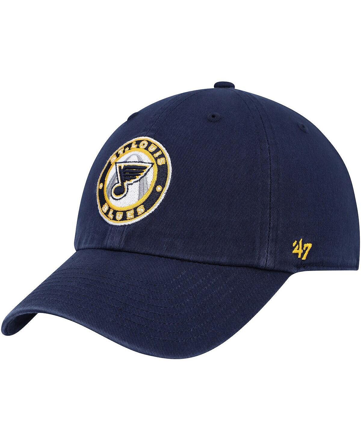 

Мужская темно-синяя регулируемая шляпа St. Louis Blues Clean Up '47 Brand