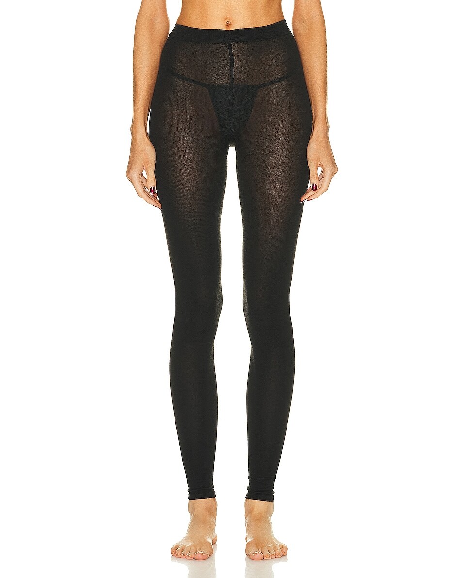 

Носки Wolford Cashmere Silk Tight Legging, черный