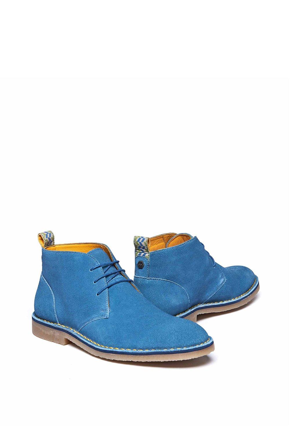 ботинки дезерты makfly размер 40 бежевый Ботинки «Шасси» Moshulu, синий