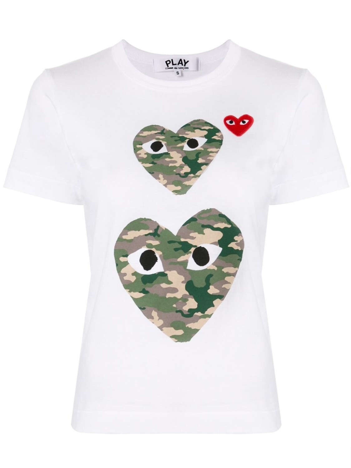 

Футболка с круглым вырезом и логотипом Comme Des Garçons Play, белый