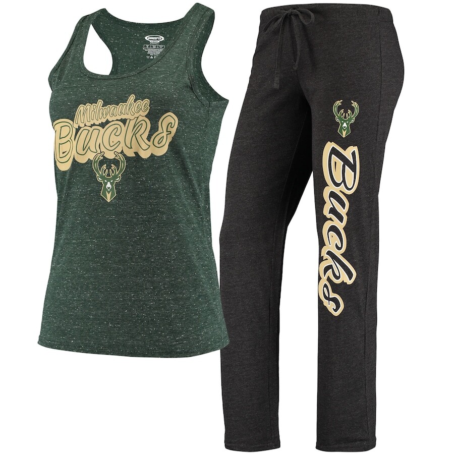 

Пижамный комплект Concepts Sport Milwaukee Bucks, черный