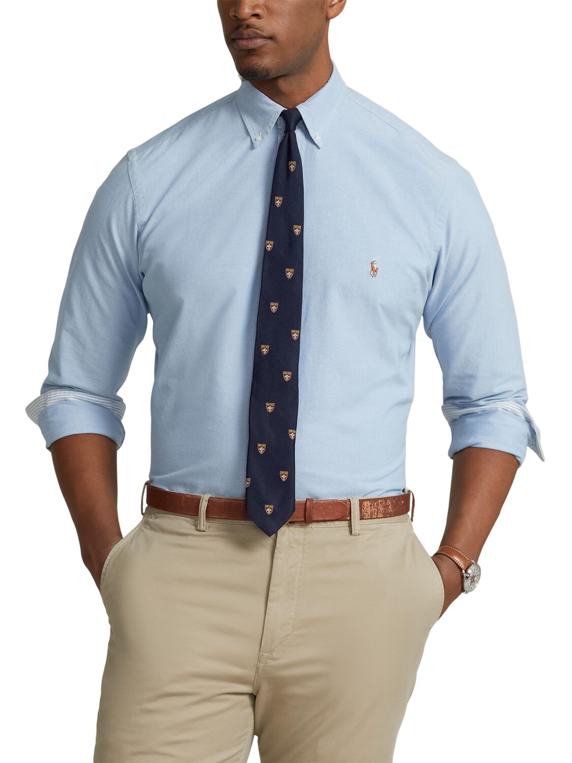 

Спортивная рубашка с длинным рукавом Polo Ralph Lauren, синяя