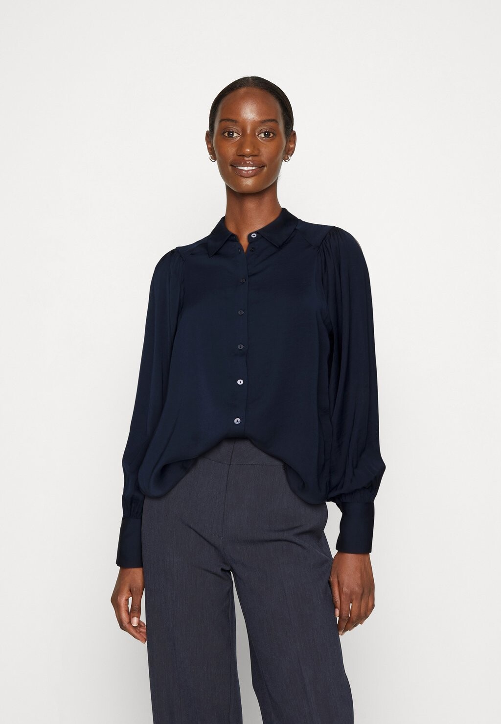 

Рубашка MSCH Copenhagen, цвет navy blazer