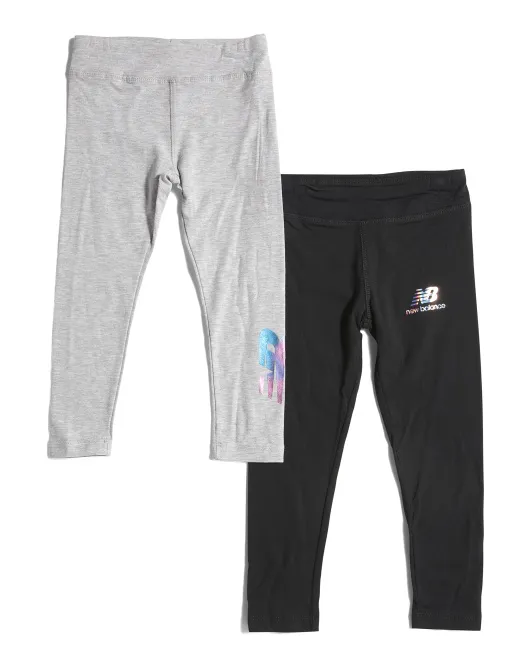 

Леггинсы для девочек, 2 шт New Balance, серый