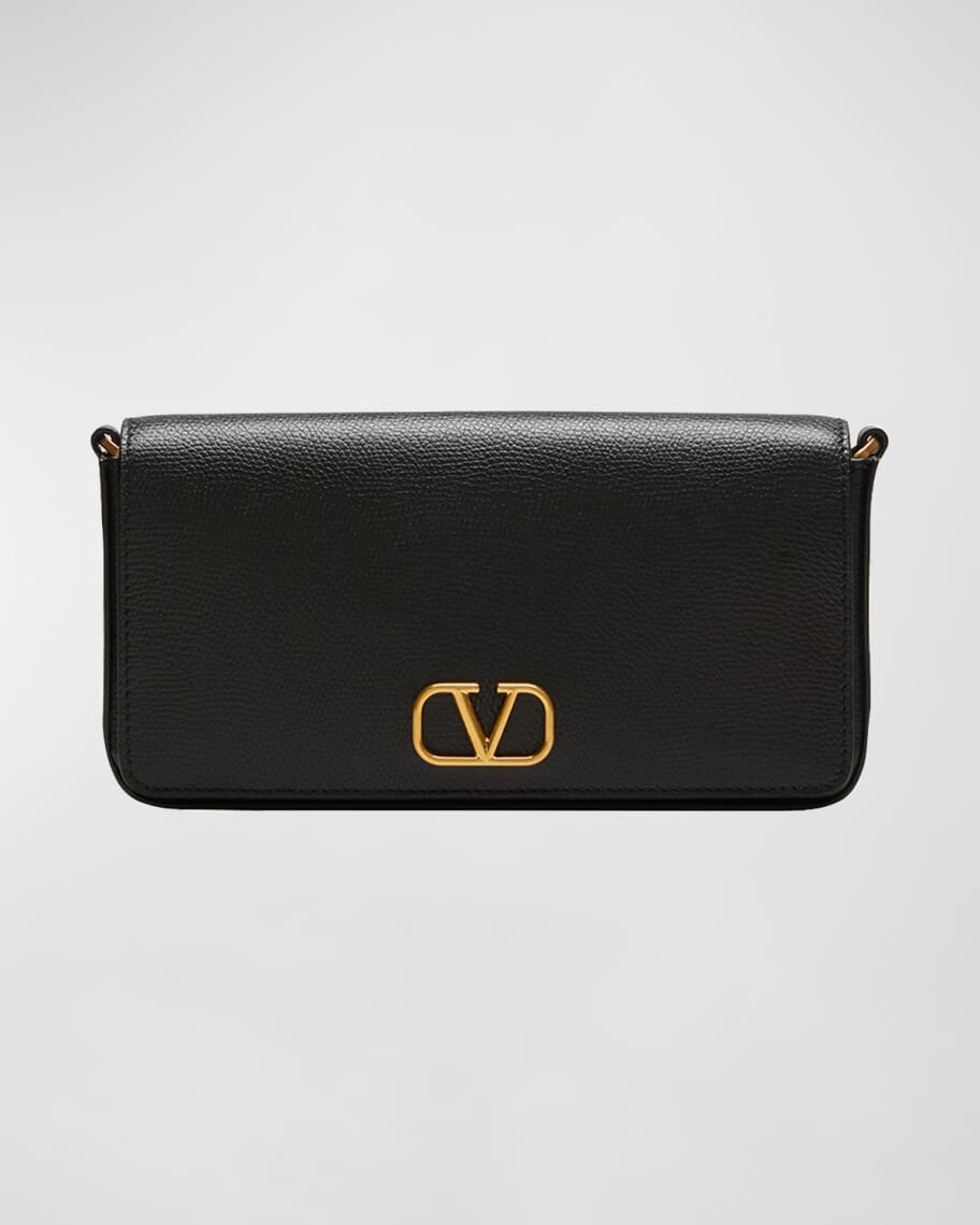 

Кожаный кошелек с клапаном VLOGO на цепочке Valentino Garavani