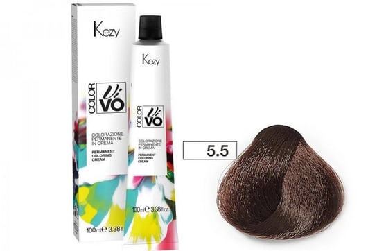 цена Краска для волос Kezy Color Vivo 100 мл 5,5 махагон русый