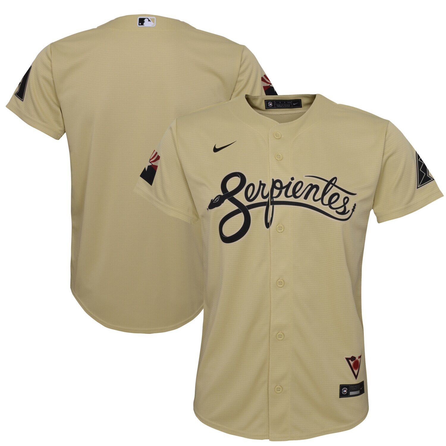 

Реплика молодежной майки Nike Gold Arizona Diamondbacks 2021 City Connect Nike