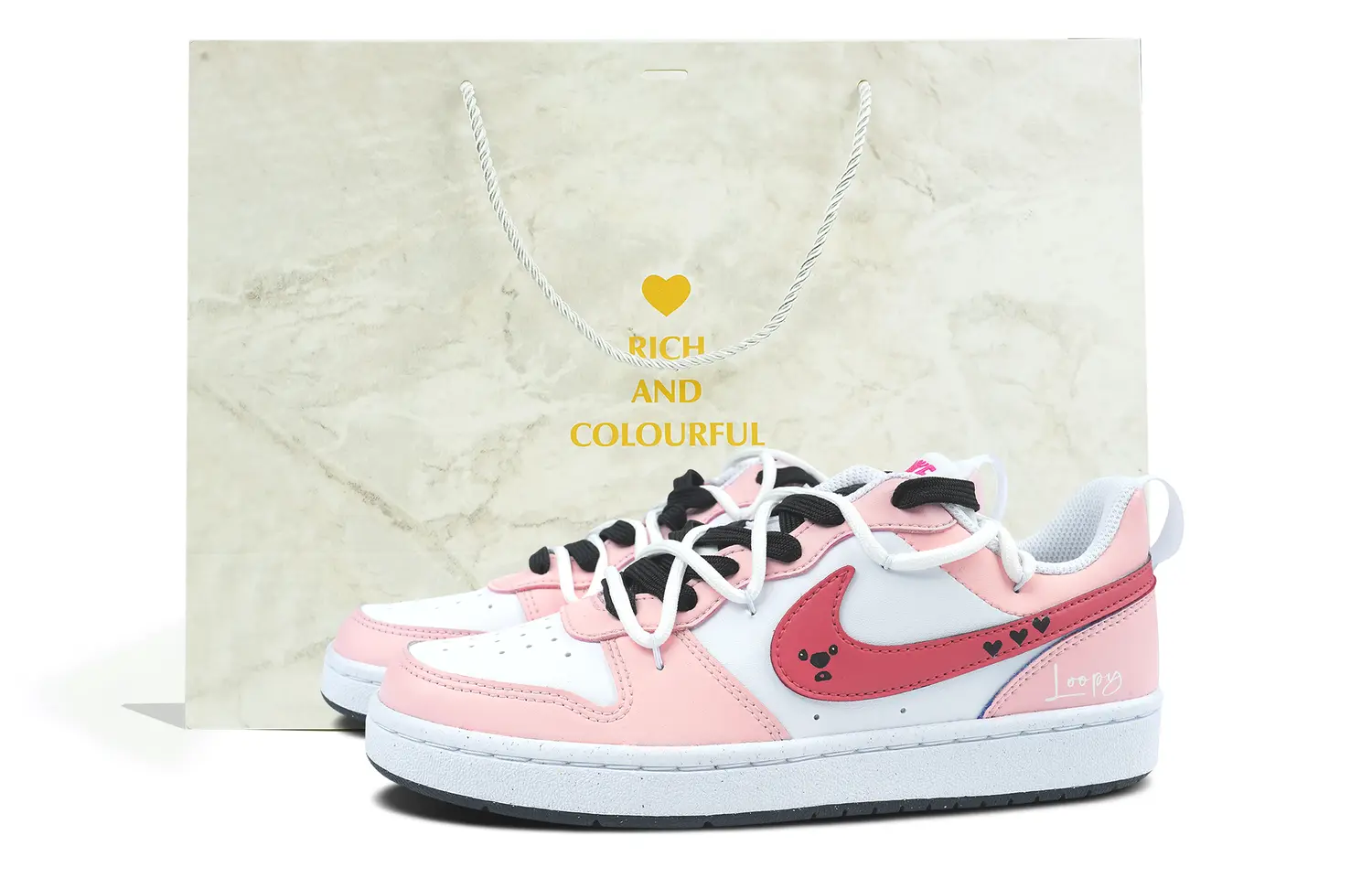 

Кроссовки для скейтбординга женские, низкие, белые/пудровые Nike