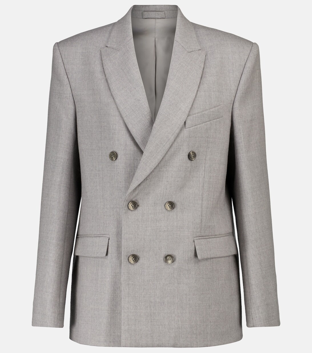 

Пиджак Release 04 из шерсти и фланели WARDROBE.NYC, серый