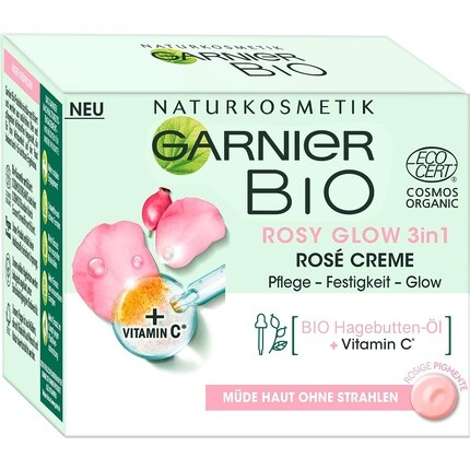 

Bio Rosy Glow 3-в-1 крем с розой для уставшей тусклой кожи 50 мл, Garnier
