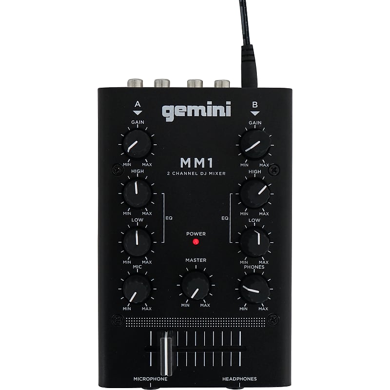 Микшер Gemini MM-1 2-Channel Compact Mixer микшер gemini mm1 dj1500