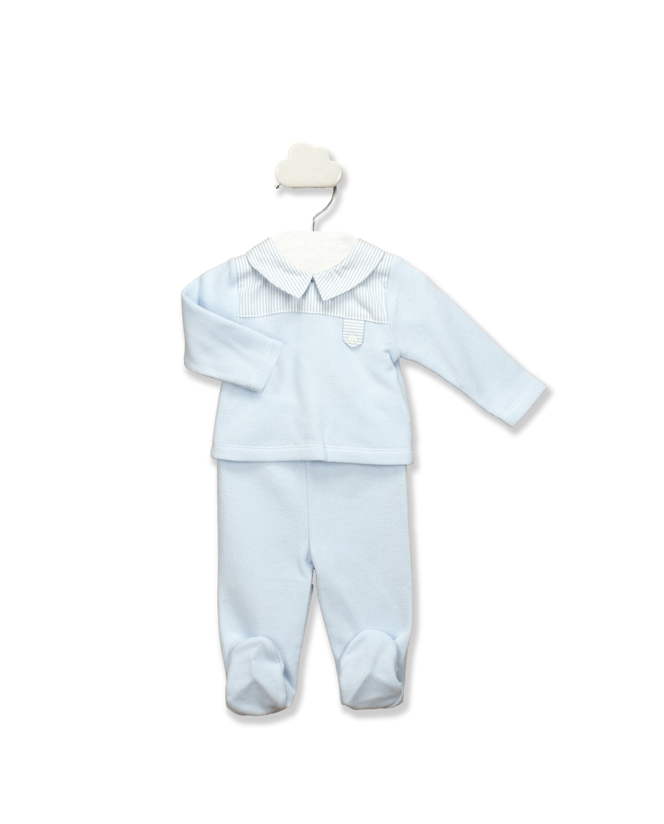 Двубортный комплект для мальчика синего цвета BABIDÚ, синий футболка amisu мятная 46 размер