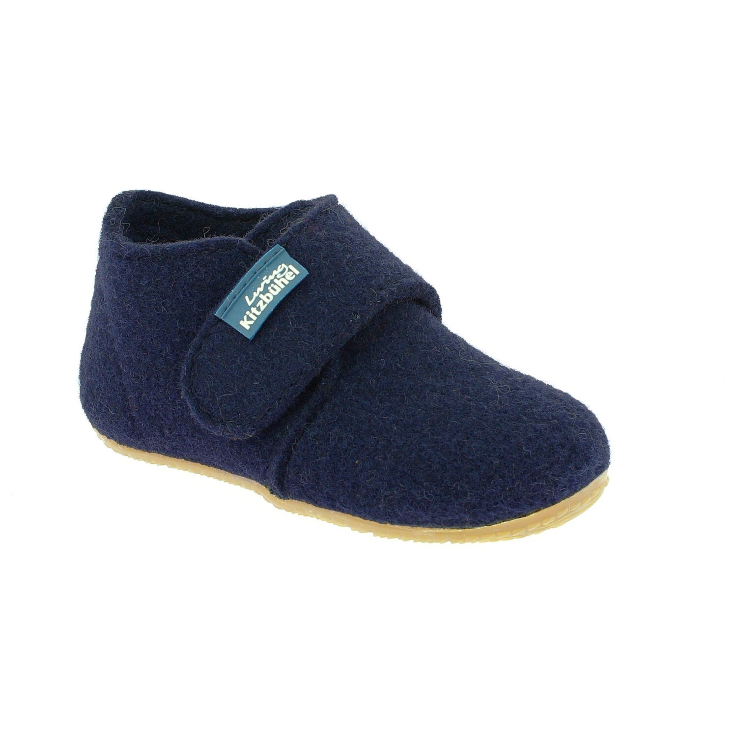 

Тапочки Living Kitzbühel Baby's Klettschuh Filz Unifarben, цвет Night Blue
