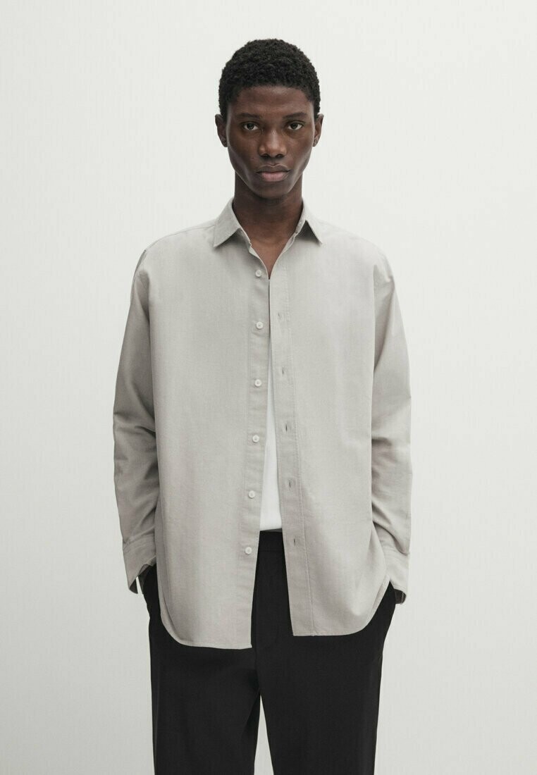 

Деловая рубашка REGULAR OXFORD Massimo Dutti, цвет beige