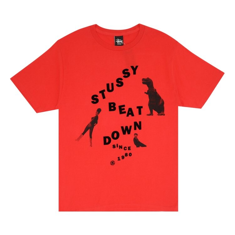 Футболка Stussy Beatdown 'Red', красный