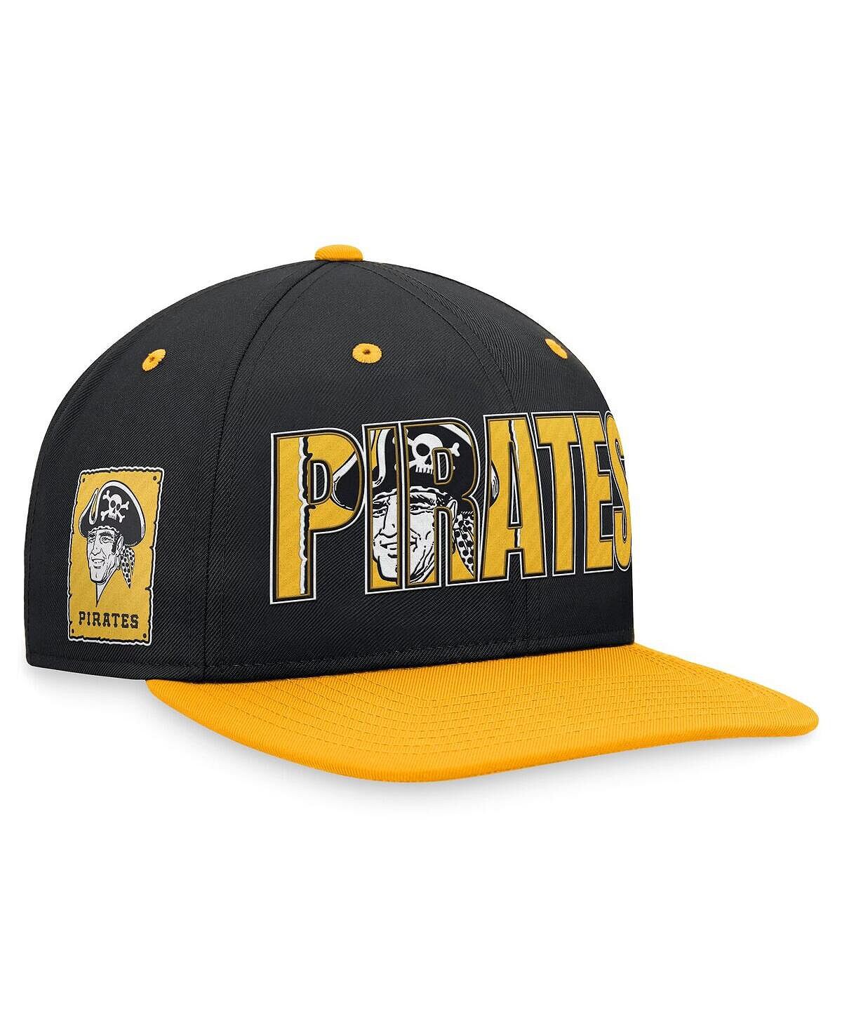 

Мужская черная кепка Snapback Pittsburgh Pirates Cooperstown Collection Pro Snapback Nike