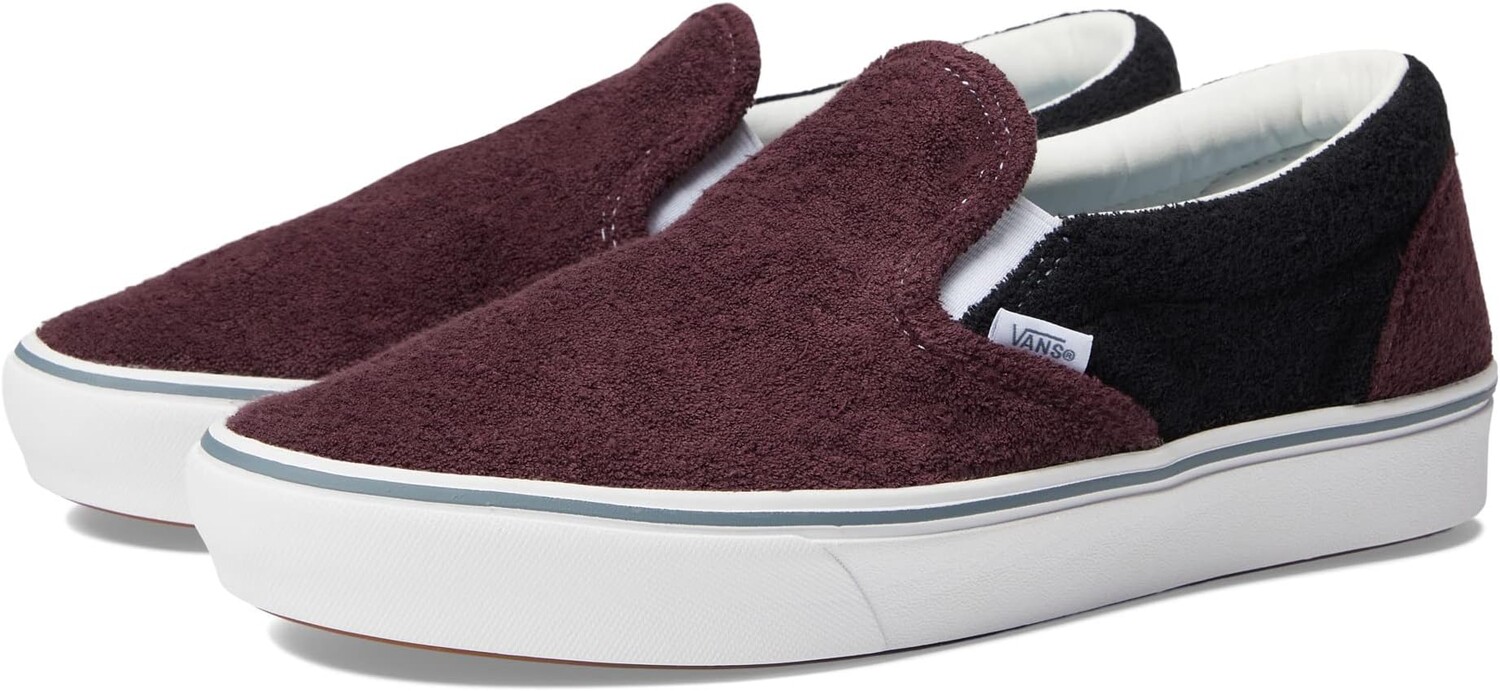 

Кроссовки ComfyCush Slip-On Vans, цвет Vans Terry Deep Burgundy/White