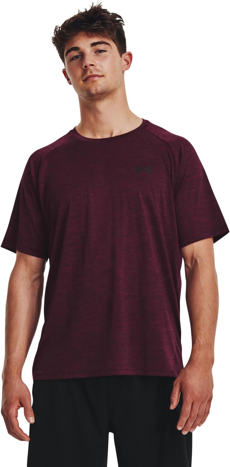 

Футболка с короткими рукавами UA Tech Under Armour, цвет Dark Maroon/Black